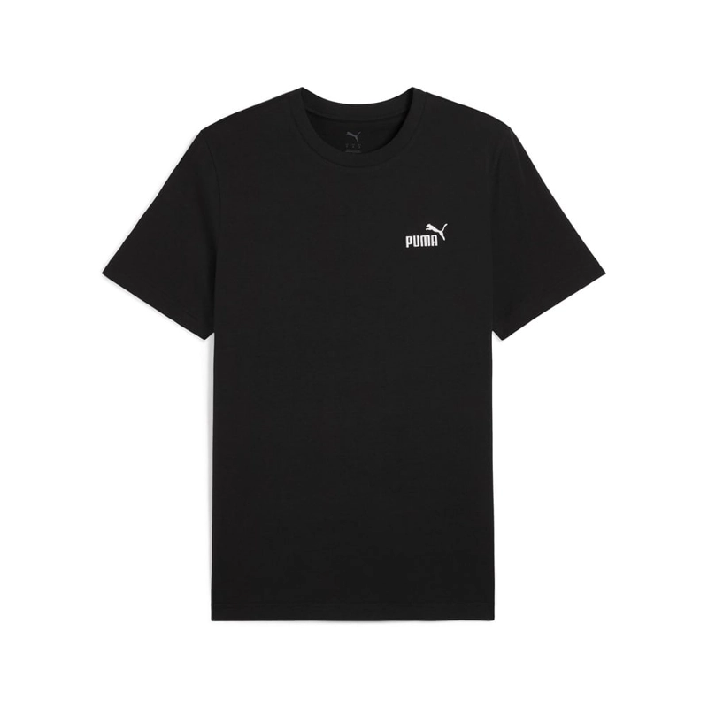 POLO DEPORTIVO HOMBRE PUMA MANGA CORTA ESSENTIALS SMALL N°1 LOGO TEE 682534 01 ALGODÓN NEGRO - 6