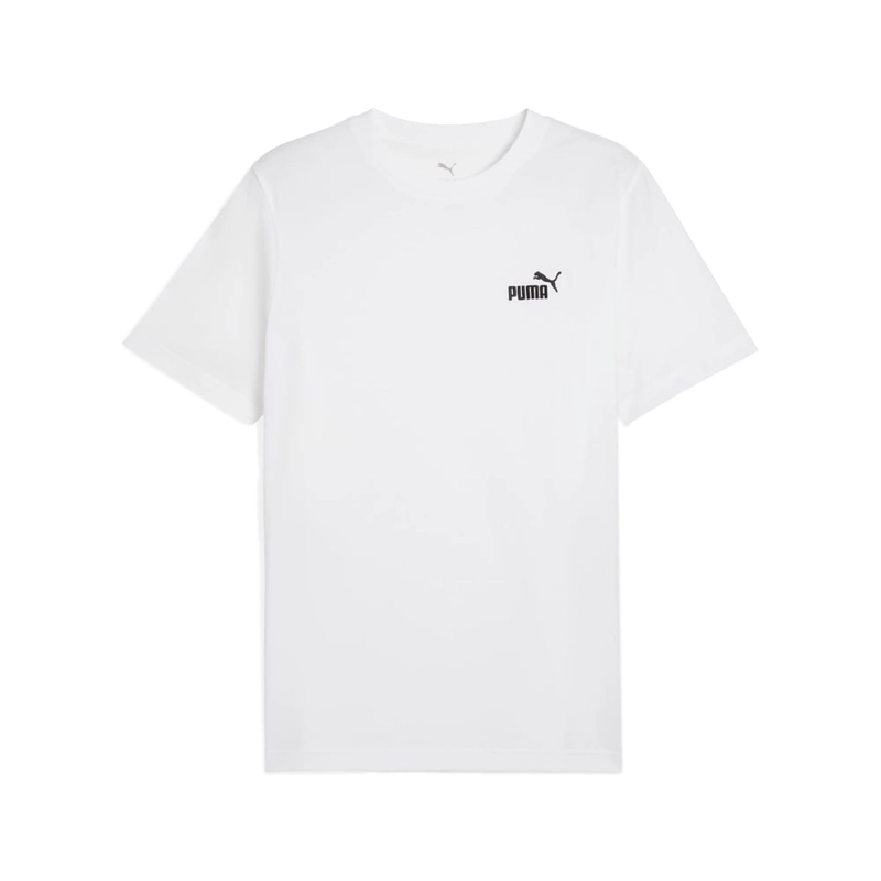 POLO DEPORTIVO HOMBRE PUMA MANGA CORTA ESSENTIALS SMALL N°1 LOGO TEE 682534 02 ALGODÓN BLANCO - 6
