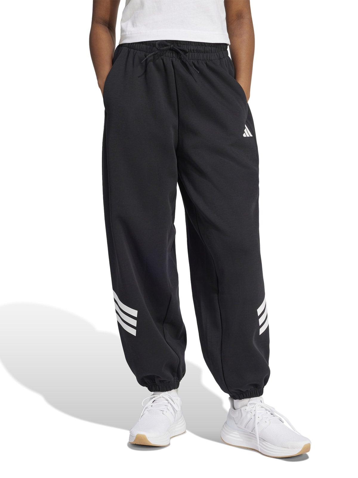 PANTALÓN TRAINING MUJER ADIDAS FUTURE ICONS THREE STRIPES PARACHUTE NEGRO - 1