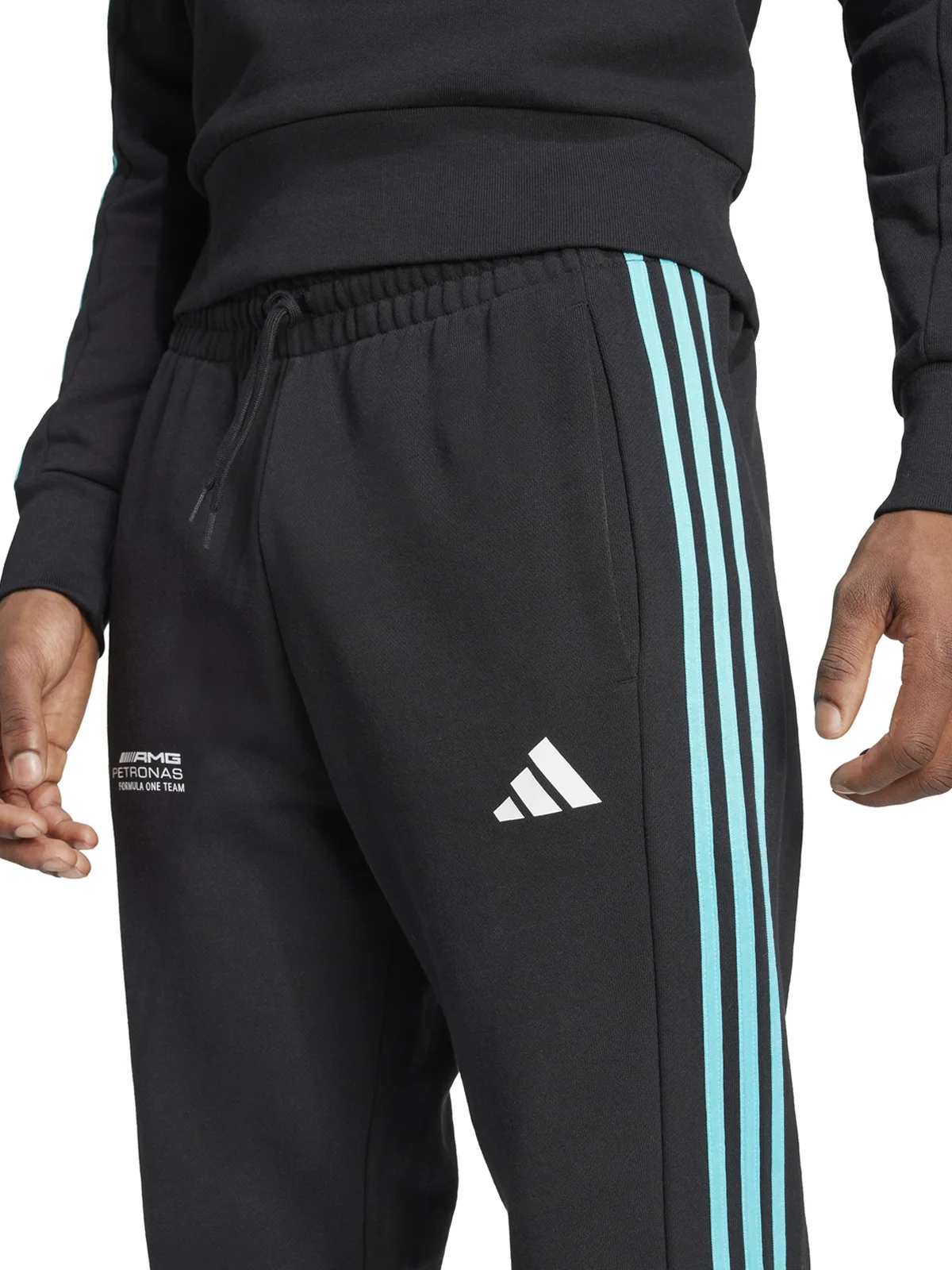 PANTALÓN HOMBRE ADIDAS DEPORTIVO DC BRACKLEY ALGODÓN NEGRO - 2