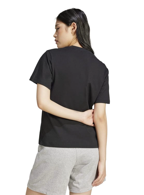 CAMISETA DEPORTIVA MUJER ADIDAS ESSENTIALS ALGODÓN NEGRO - 2