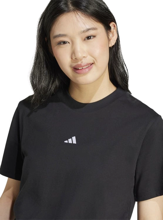 CAMISETA DEPORTIVA MUJER ADIDAS ESSENTIALS ALGODÓN NEGRO - 3
