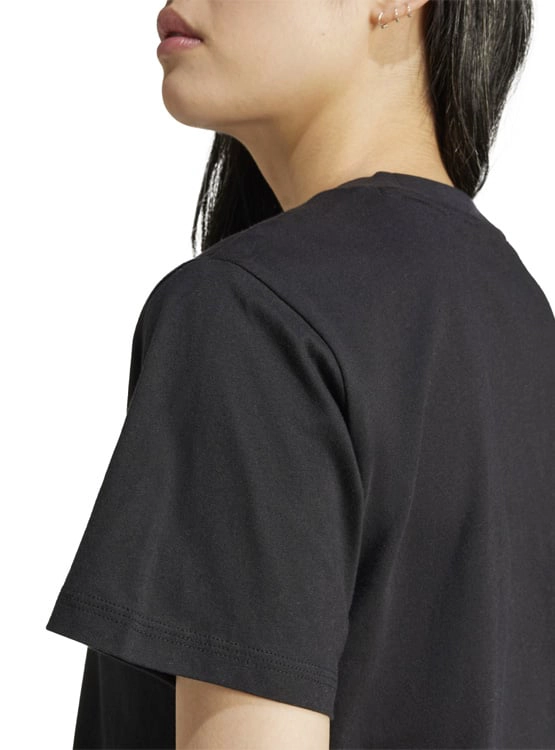 CAMISETA DEPORTIVA MUJER ADIDAS ESSENTIALS ALGODÓN NEGRO - 4