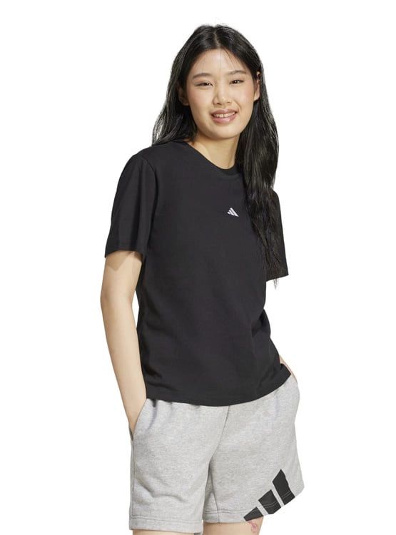 CAMISETA DEPORTIVA MUJER ADIDAS ESSENTIALS ALGODÓN NEGRO - 5