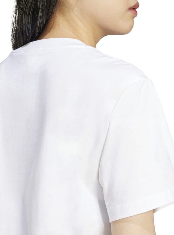 CAMISETA DEPORTIVA MUJER ADIDAS ESSENTIALS ALGODÓN BLANCO - 5