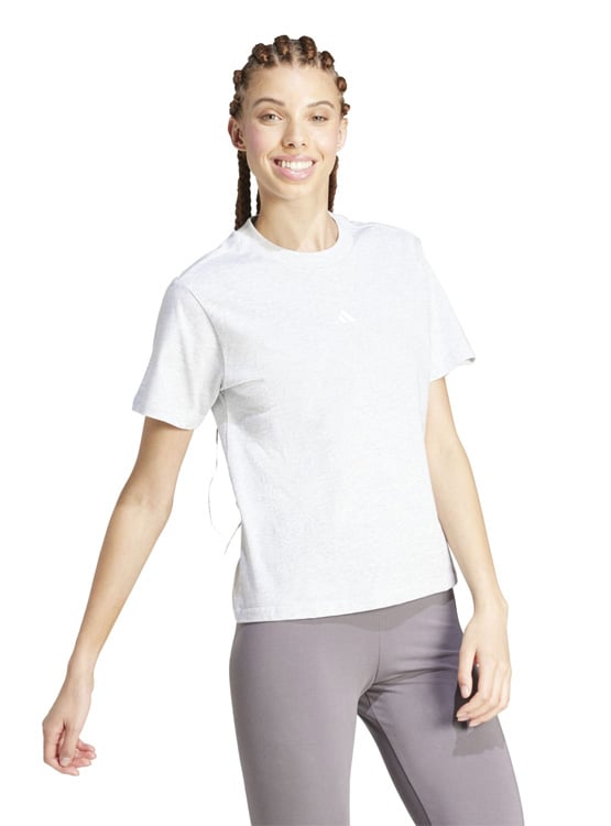 CAMISETA MUJER ADIDAS ESSENTIALS ALGODÓN GRIS - 1