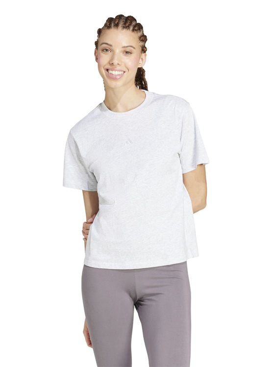 CAMISETA MUJER ADIDAS ESSENTIALS ALGODÓN GRIS - 5