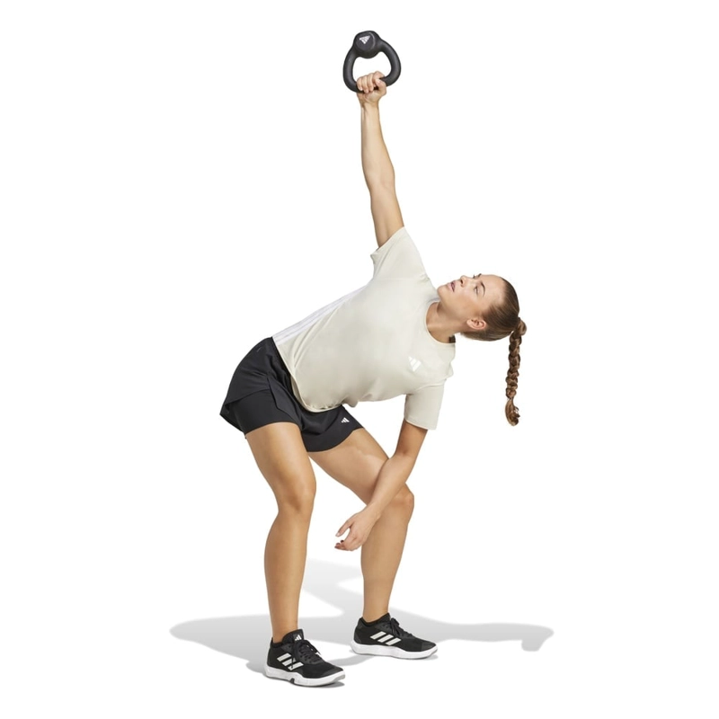POLO DEPORTIVO MUJER ADIDAS WORKOUT ESSENTIALS JD6530 GRIS - 4