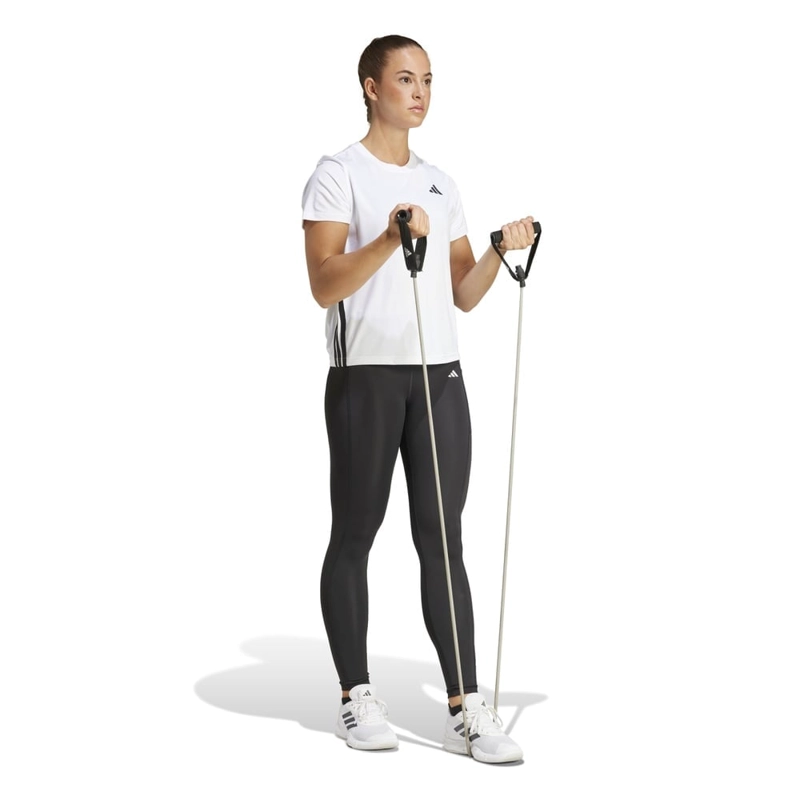 POLO DEPORTIVO MUJER ADIDAS WORKOUT BLANCO ESSENTIALS - 3