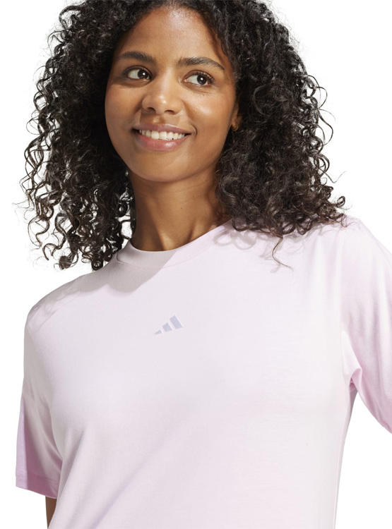 CAMISETA DEPORTIVA MUJER ADIDAS ESSENTIALS ALGODÓN ROSADO - 3