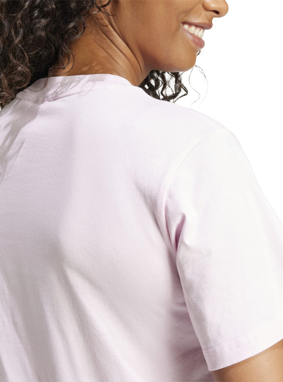 CAMISETA DEPORTIVA MUJER ADIDAS ESSENTIALS ALGODÓN ROSADO - 4