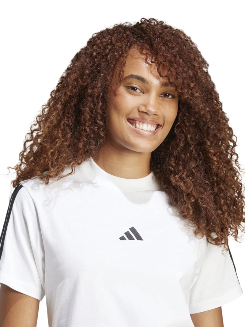 POLO DEPORTIVO MUJER ADIDAS TRAINING ESSENTIALS JM2394 ALGODÓN BLANCO - 4