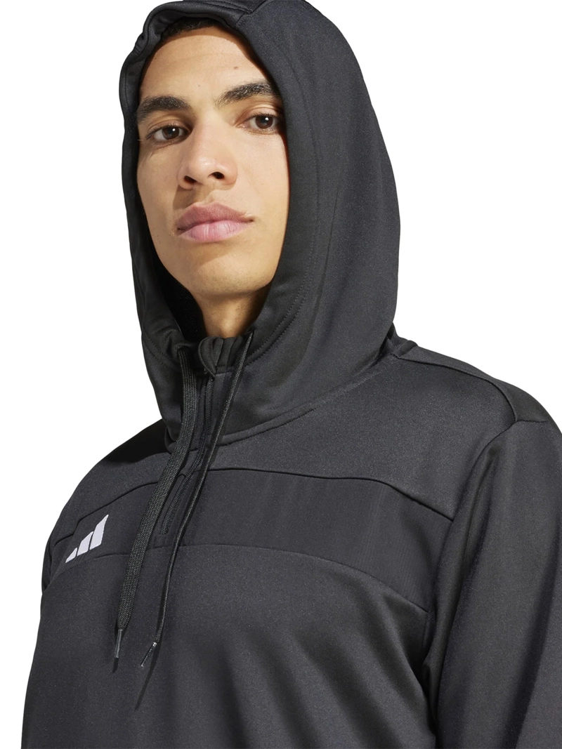 POLERA FÚTBOL HOMBRE ADIDAS TIRO25 ESSENTIALS SWEAT HOODIE NEGRO - 3