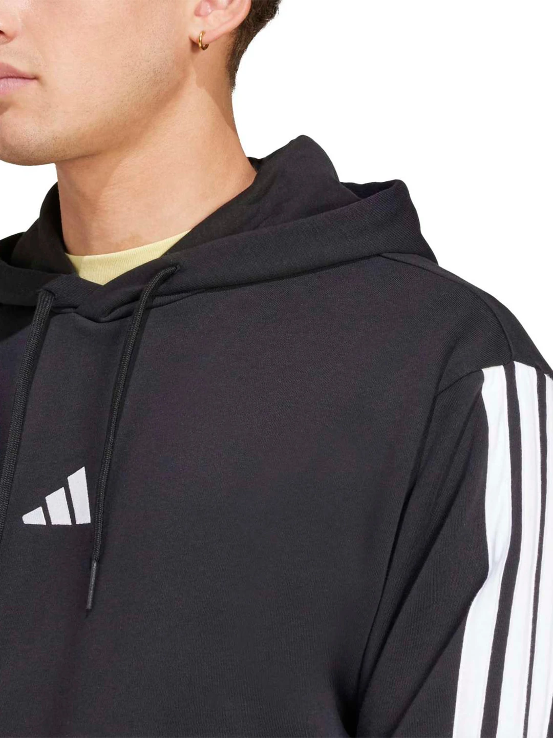 POLERÓN CON CAPUCHA HOMBRE ADIDAS ESSENTIALS 3 TIRAS - 5