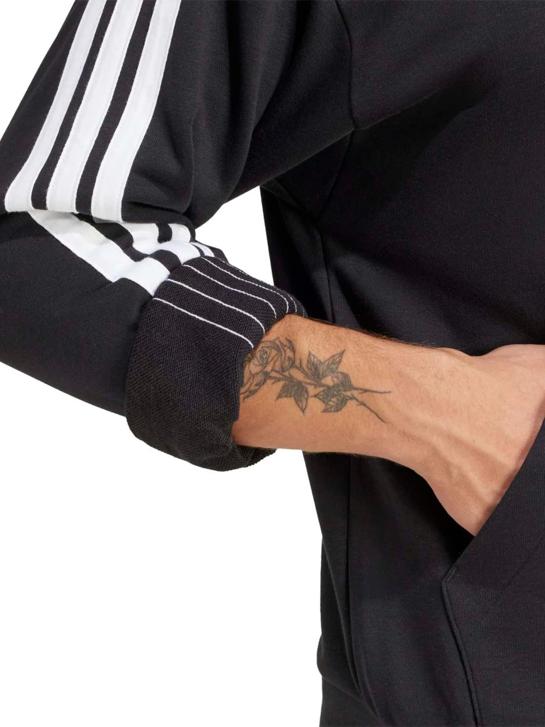 POLERÓN CON CAPUCHA HOMBRE ADIDAS ESSENTIALS 3 TIRAS - 6