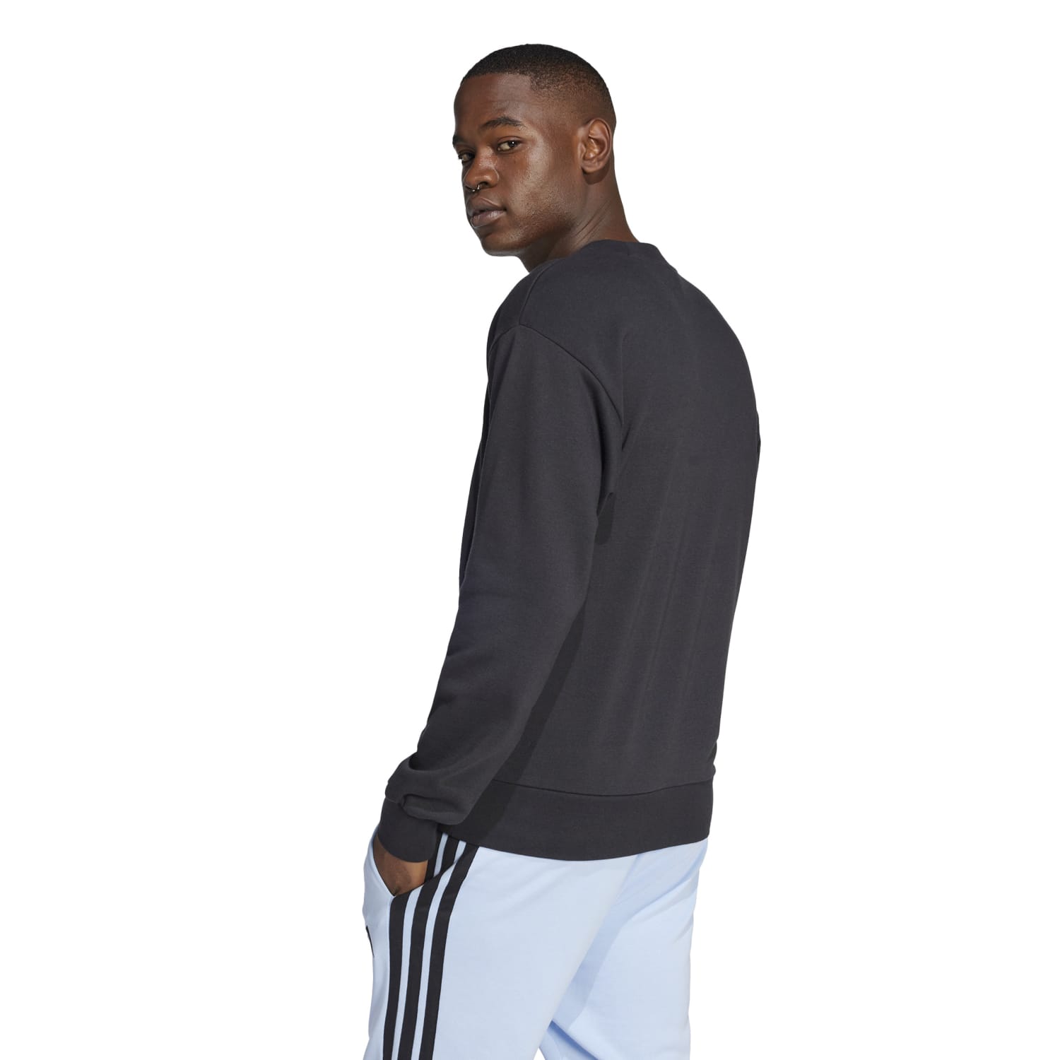POLERA CREWNECK CASUAL HOMBRE ADIDAS ESSENTIALS - 2