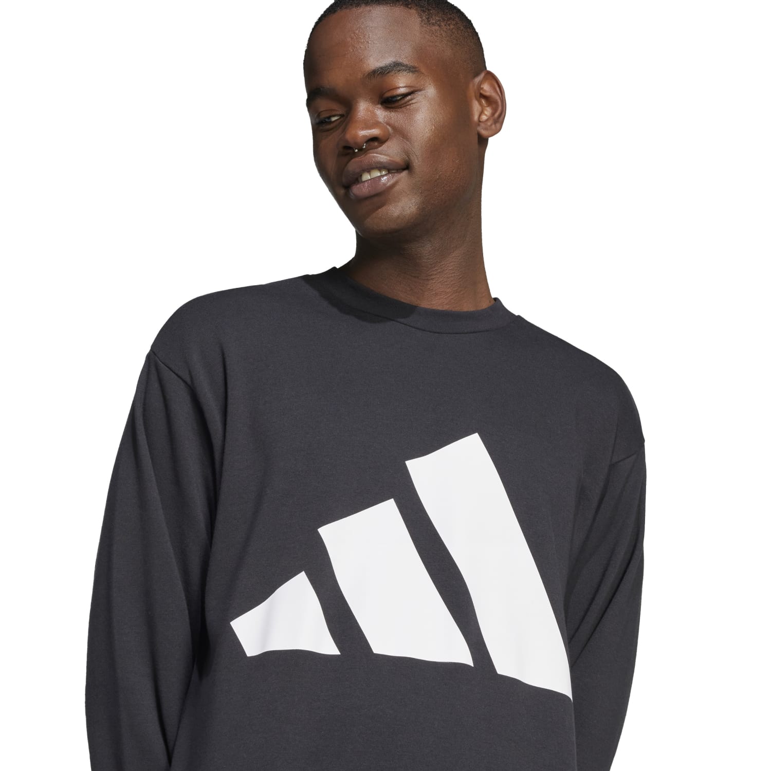POLERA CREWNECK CASUAL HOMBRE ADIDAS ESSENTIALS - 5