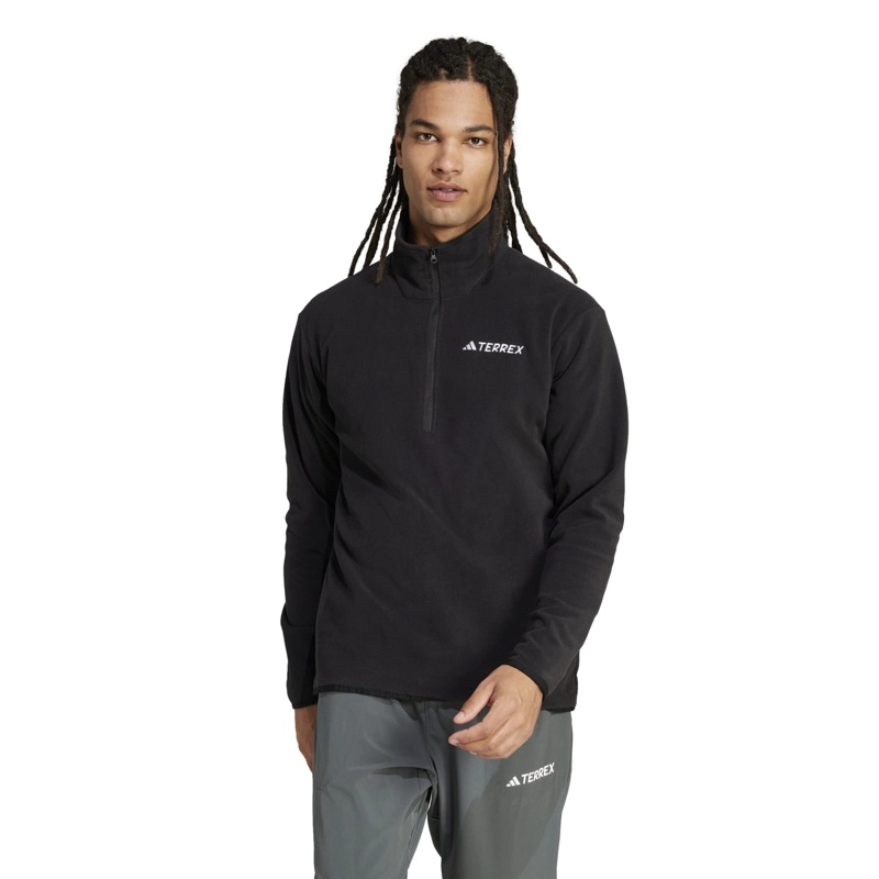 POLERA DEPORTIVA HOMBRE ADIDAS SENDERISMO MIDLAYERS JP0783 POLAR NEGRO - 1