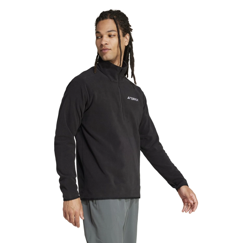 POLERA DEPORTIVA HOMBRE ADIDAS SENDERISMO MIDLAYERS JP0783 POLAR NEGRO - 3