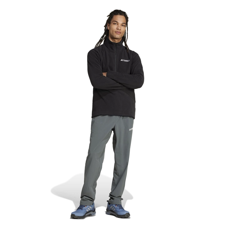 POLERA DEPORTIVA HOMBRE ADIDAS SENDERISMO MIDLAYERS JP0783 POLAR NEGRO - 4