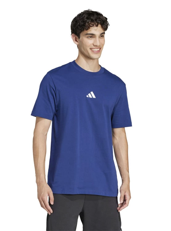 CAMISETA HOMBRE ADIDAS ESSENTIALS ALGODÓN AZUL - 1