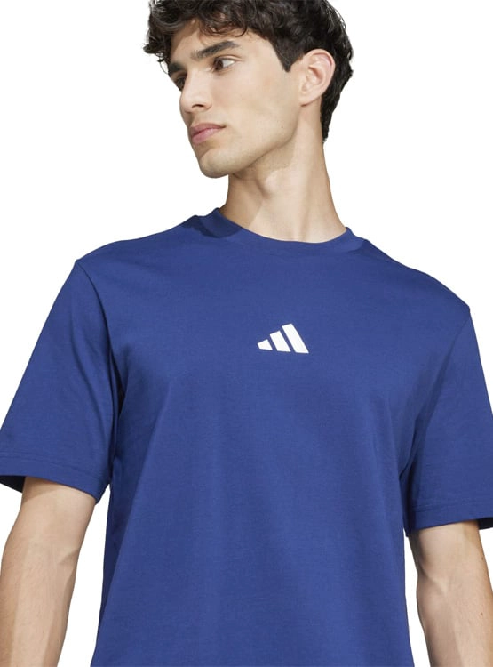 CAMISETA HOMBRE ADIDAS ESSENTIALS ALGODÓN AZUL - 3