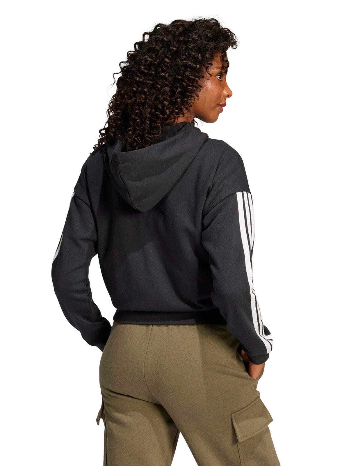 CASACA TRAINING MUJER ADIDAS ESSENTIALS 3-RAYAS NEGRO - 3
