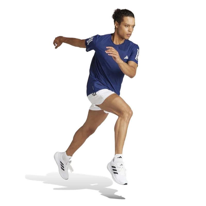 CAMISETA RUNNING HOMBRE ADIDAS OWN THE RUN BASE IN1502 AZUL - 4