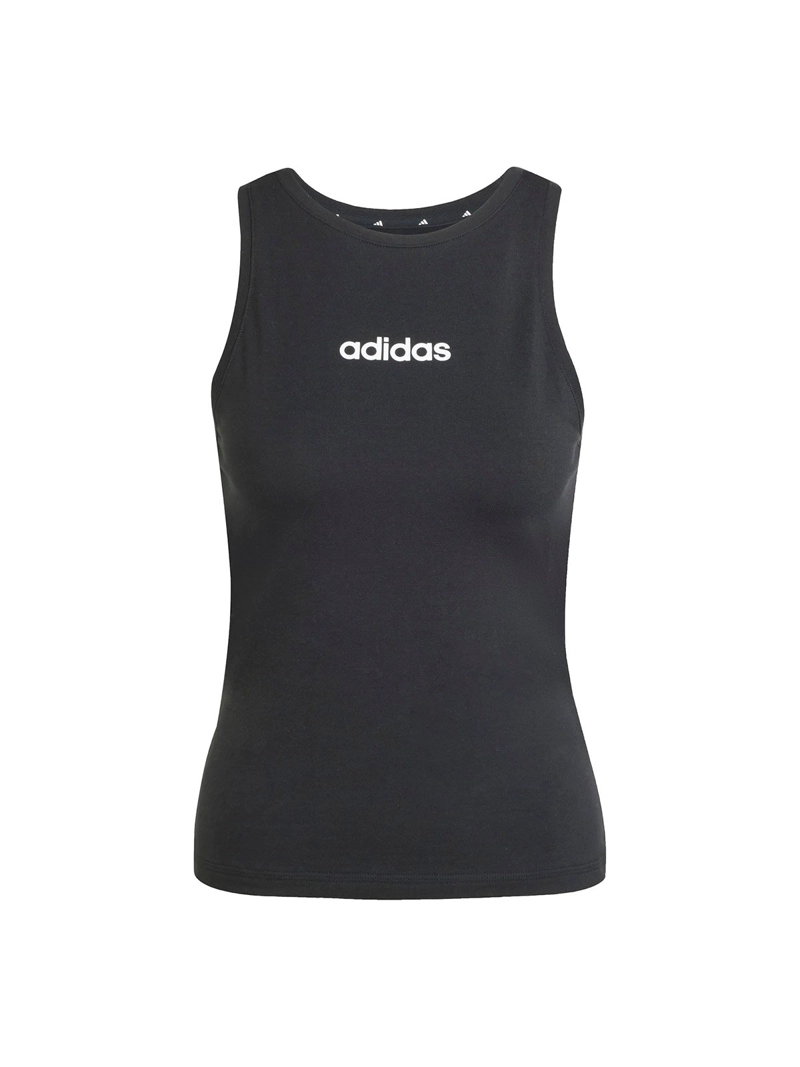 BVD TRAINING MUJER ADIDAS ESSENTIALS LINEAR SLIM COTTON TANK ALGODÓN NEGRO - 1