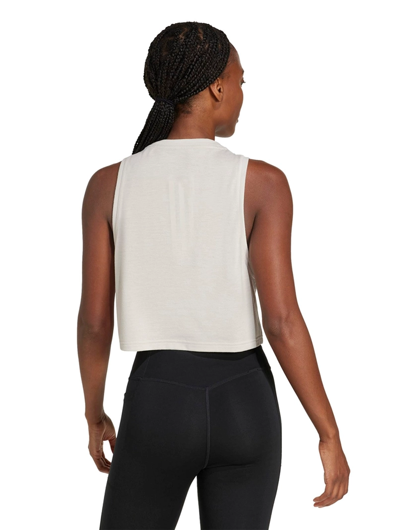 BVD TRAINING MUJER ADIDAS WORKOUT ESSENTIALS BOXY TANK BEIGE - 2