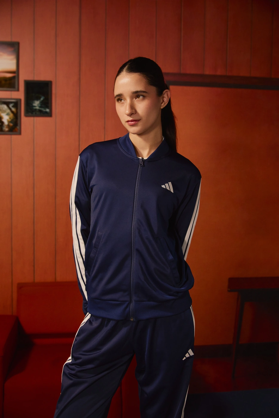 BUZO CONJUNTO MUJER ADIDAS DEPORTIVO ESSENTIALS FEEL COZY AZUL - 2