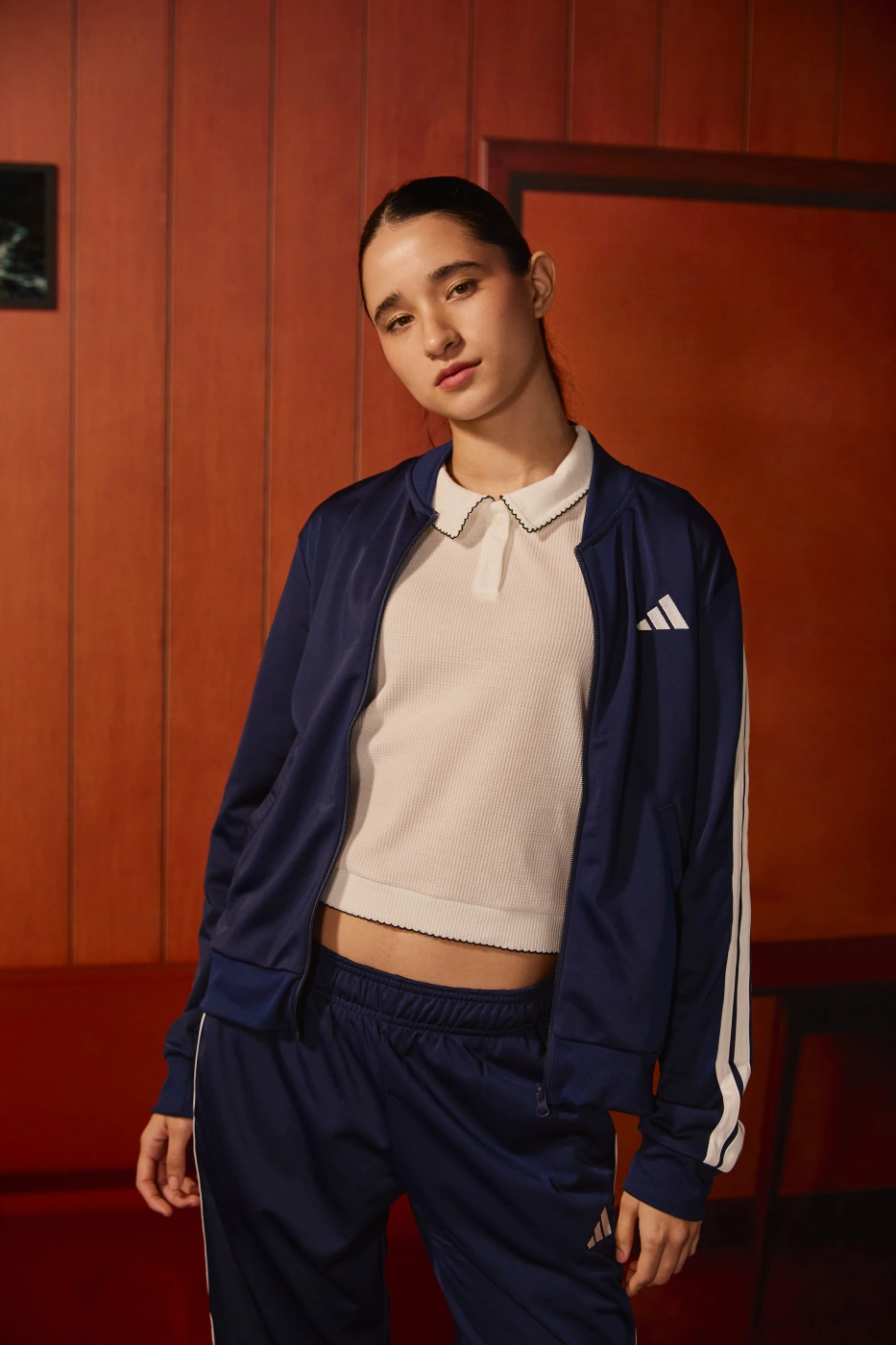 BUZO CONJUNTO MUJER ADIDAS DEPORTIVO ESSENTIALS FEEL COZY AZUL - 5