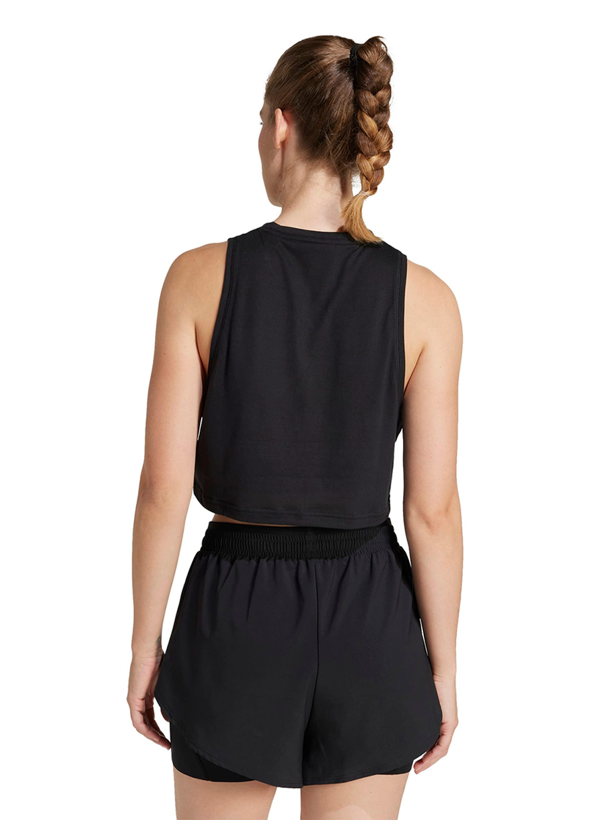 BVD TRAINING MUJER ADIDAS WORKOUT ESSENTIALS BOXY TANK NEGRO - 2