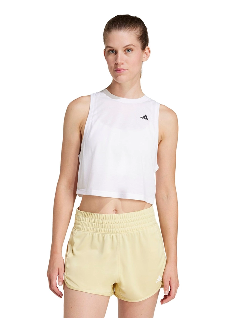 BVD TRAINING MUJER ADIDAS WORKOUT ESSENTIALS BOXY TANK BLANCO - 1