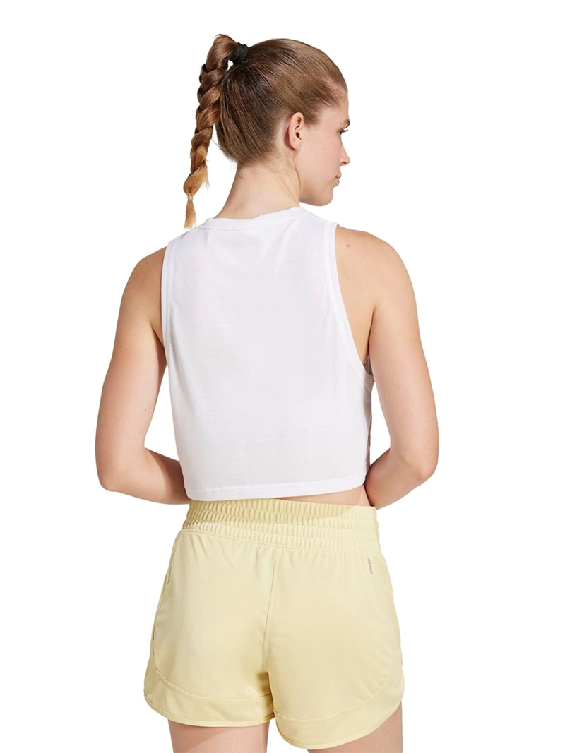 BVD TRAINING MUJER ADIDAS WORKOUT ESSENTIALS BOXY TANK BLANCO - 2