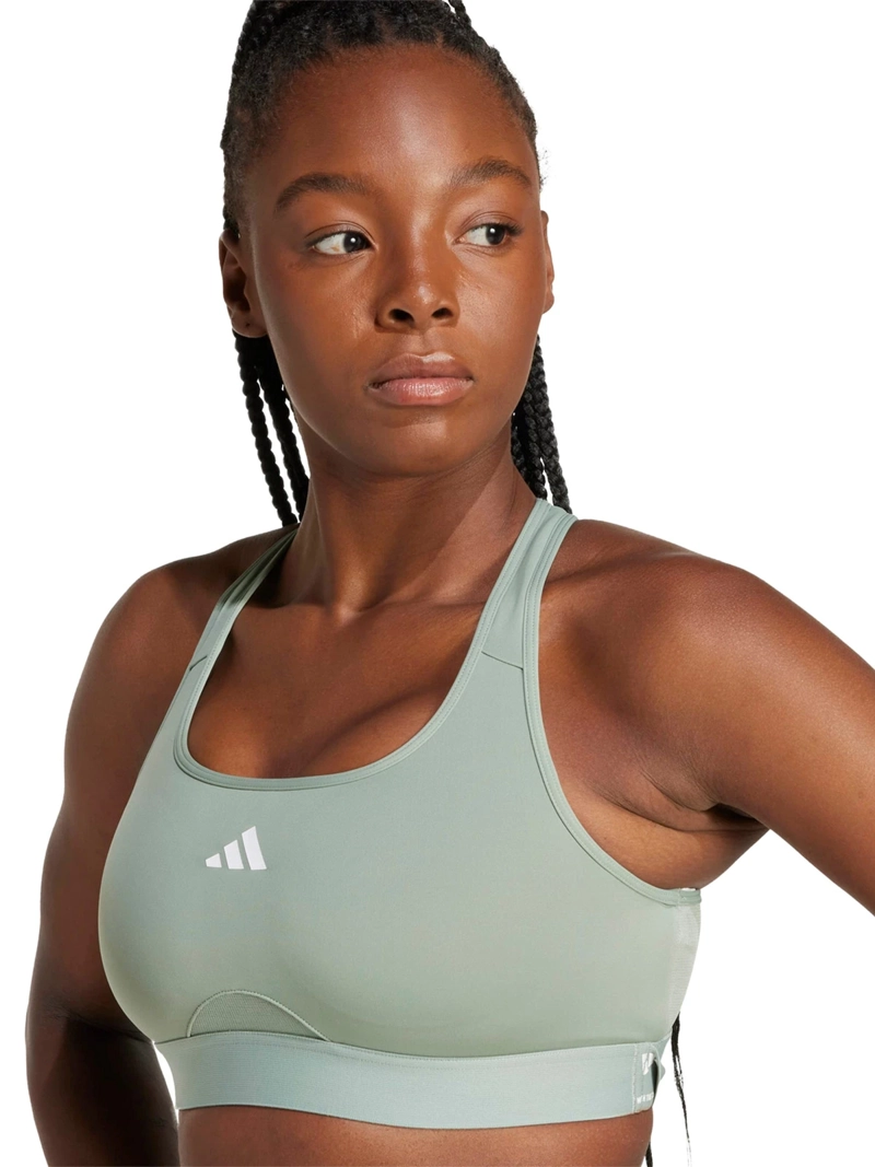 TOP TRAINING MUJER ADIDAS POWERREACT VERDE - 1