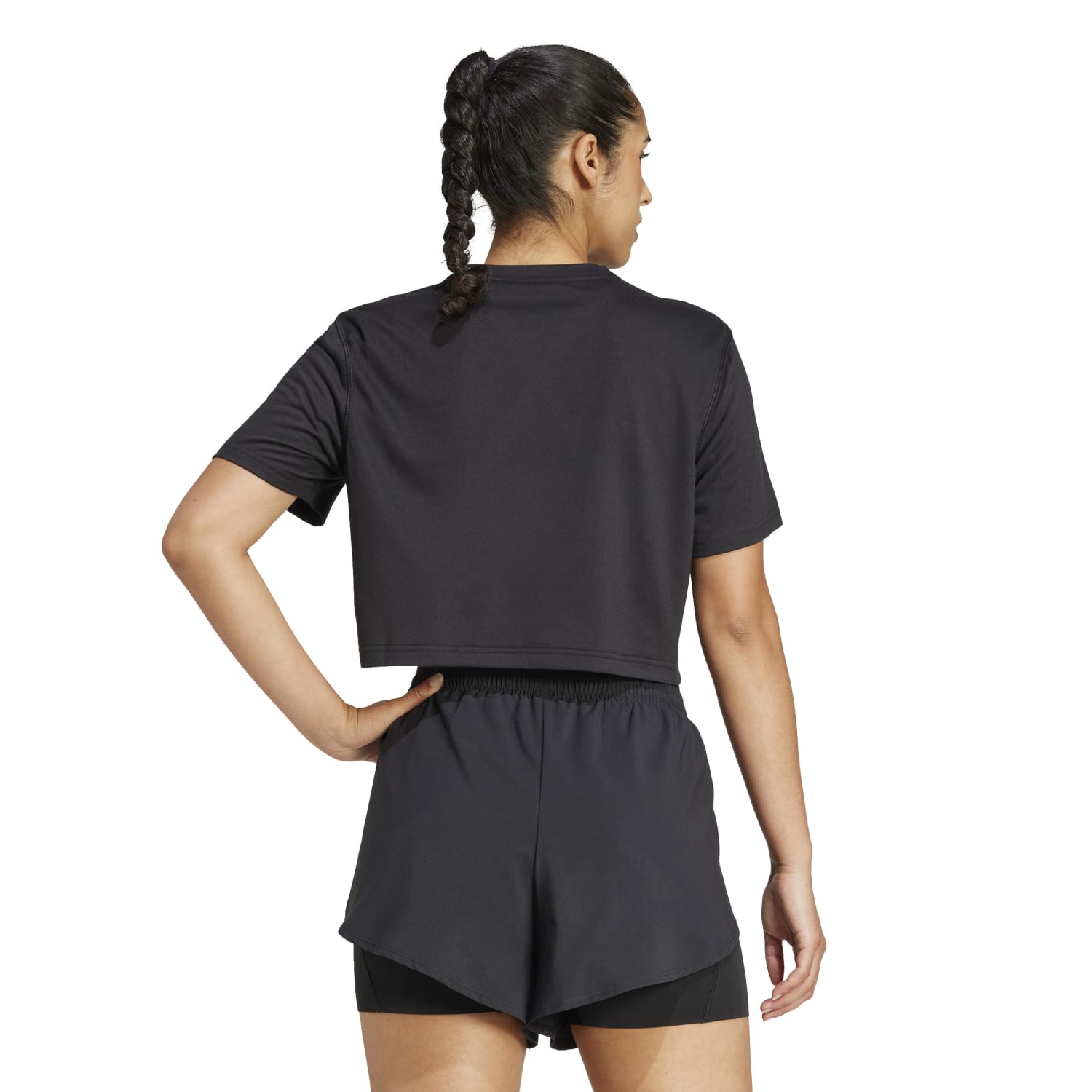 CAMISETA DEPORTIVA MUJER ADIDAS WE MIN TEE JC9555 NEGRO - 4