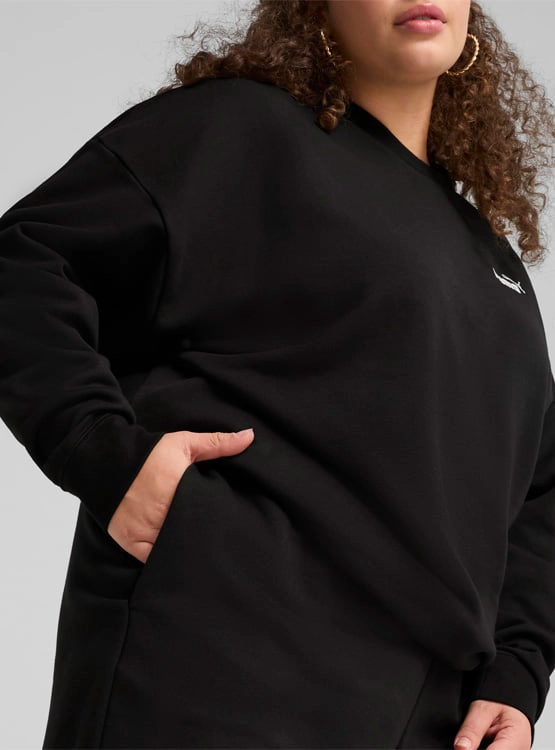SHORT MUJER PUMA ESS SMALL NO. 1 LOGO 4'' 682438 01 ALGODÓN NEGRO - 5