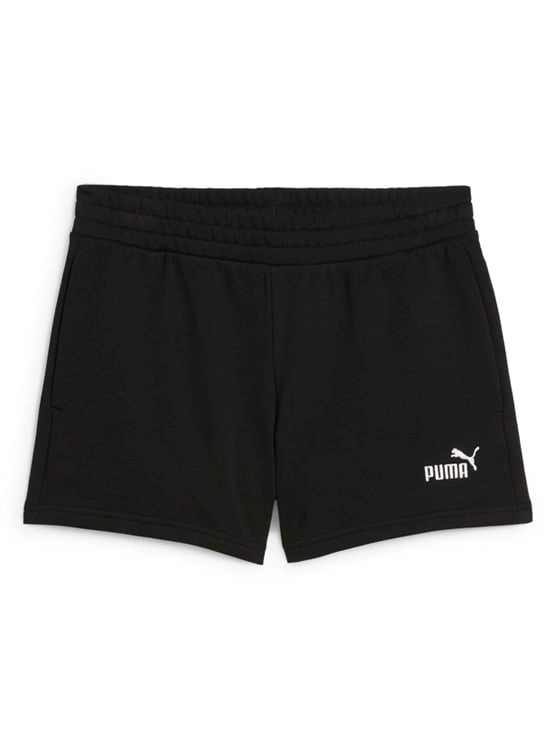 SHORT MUJER PUMA ESS SMALL NO. 1 LOGO 4'' 682438 01 ALGODÓN NEGRO - 6
