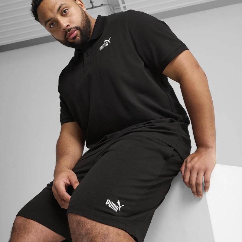 SHORT DEPORTIVO HOMBRE PUMA ESS NO. 1 LOGO JERSEY 10'' NEGRO - 4