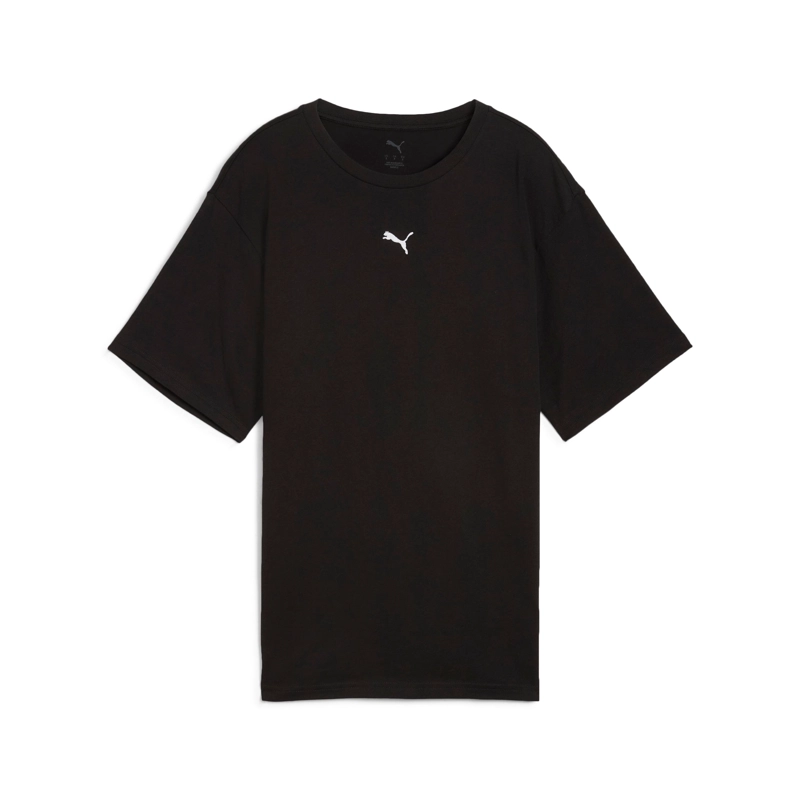 POLO MUJER PUMA ESS LOGO RELAXED TEE ALGODÓN NEGRO - 6