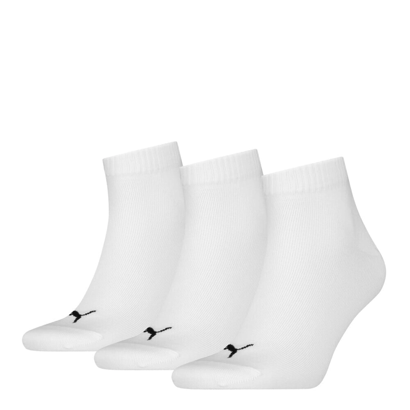 MEDIAS PUMA UNISEX QUARTER PLAIN 3P BLANCO - 3 PACK - 1