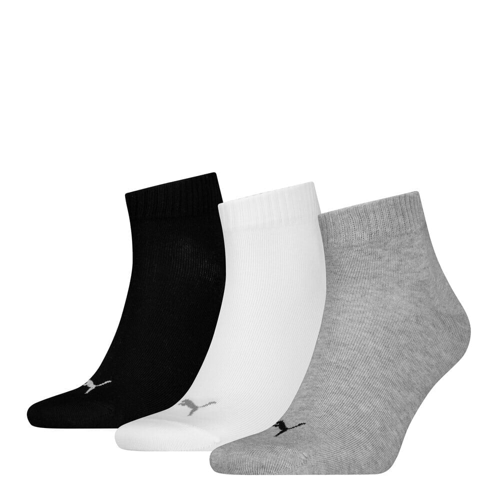 MEDIAS PUMA UNISEX QUARTER PLAIN 3P GRIS - 3 PACK - 1