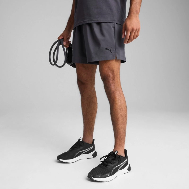 SHORT HOMBRE PUMA M TAD ESSENTIALS 5" WOVEN GRIS - 1