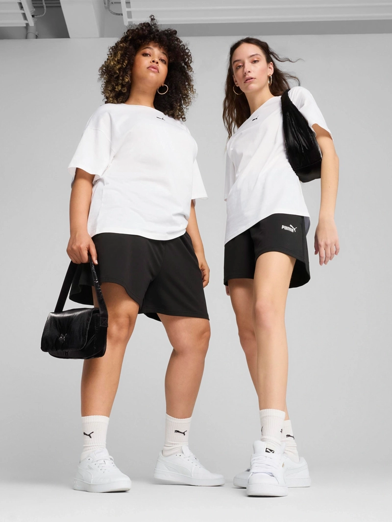 SHORT MUJER PUMA ESS NO. 1 LOGO 4” LIGHTWEIGHT HIGH-WAIST - 1