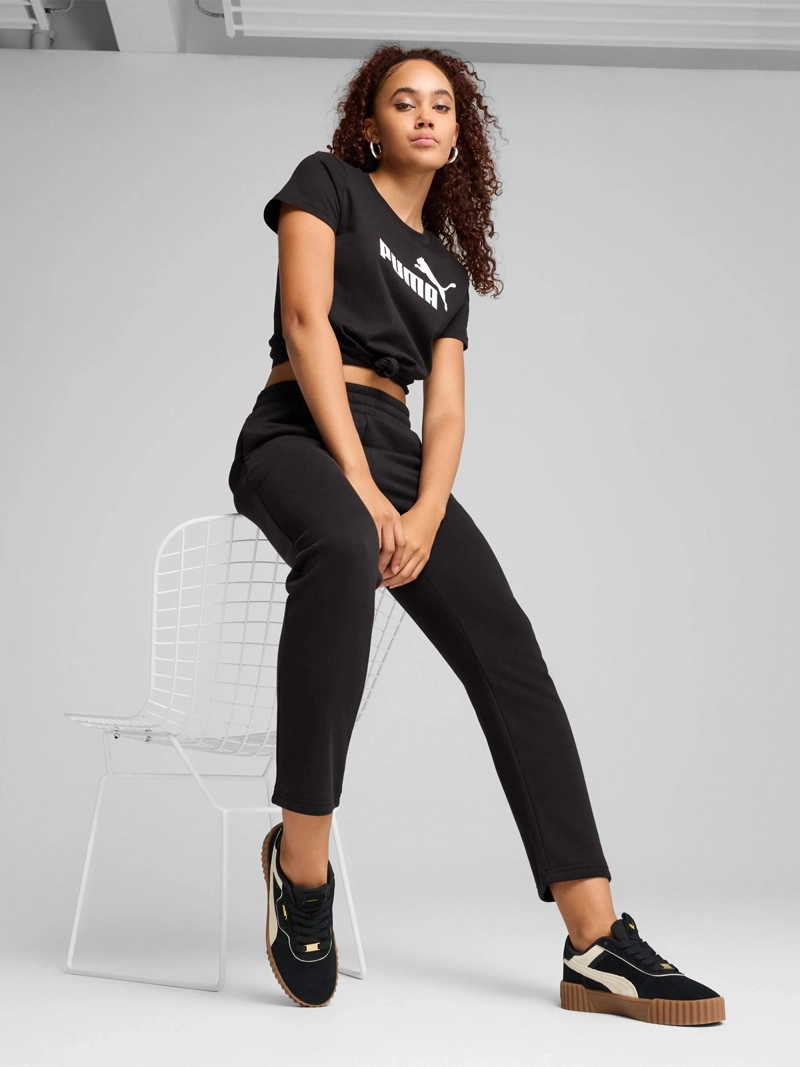PANTALÓN BUZO MUJER PUMA ESS NO. 1 LOGO SWEATPANTS FL OP NEGRO - 3