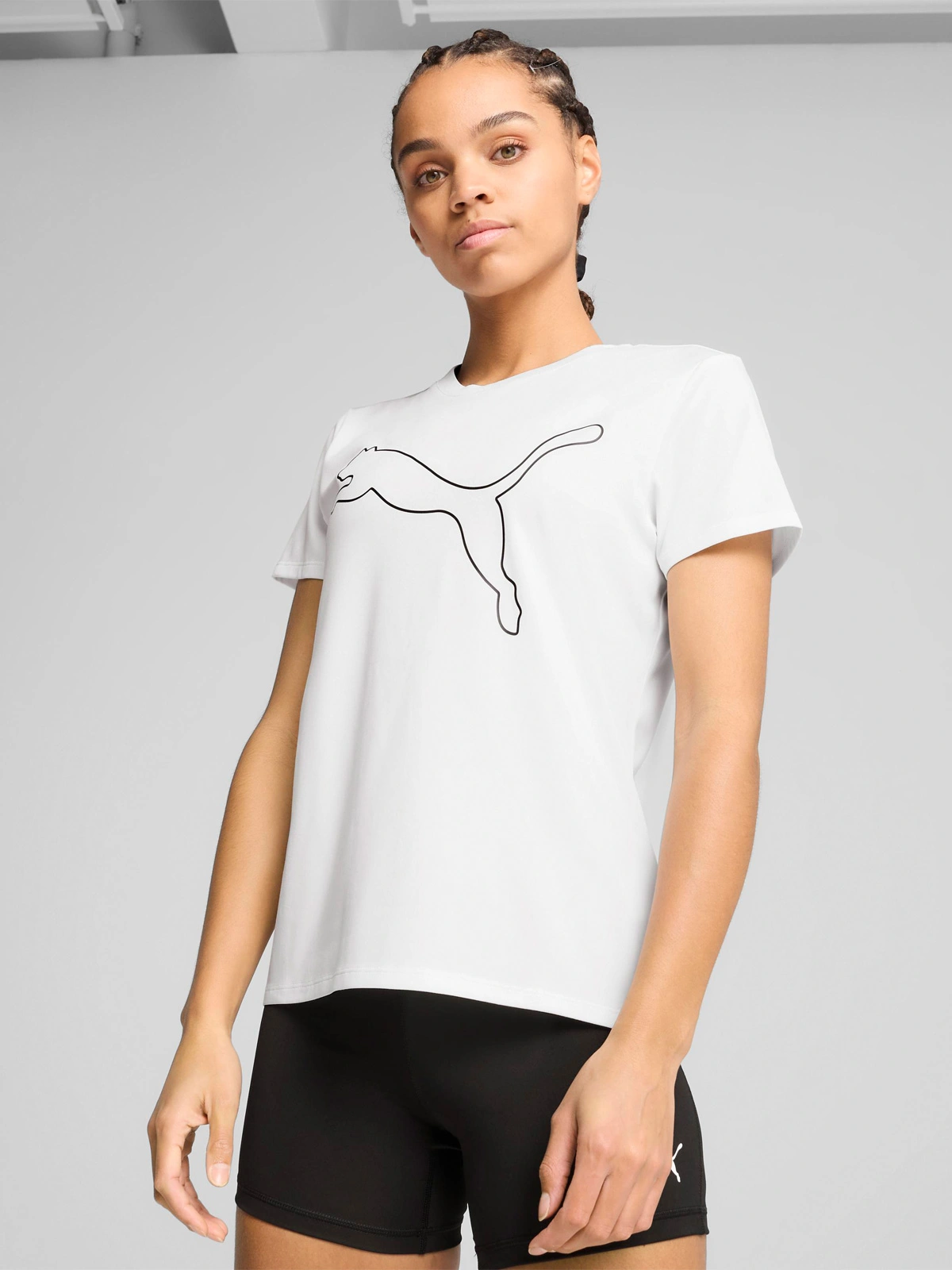 POLO MUJER PUMA W TAD ESSENTIAL LOGO TEE BLANCO - 1