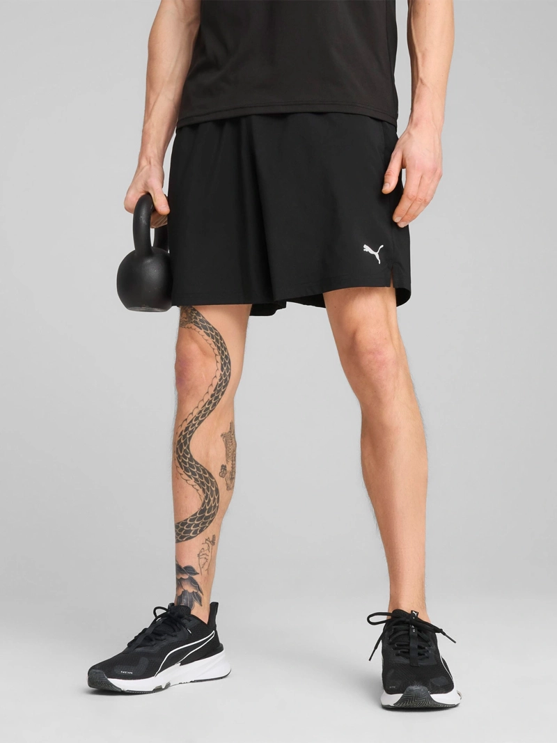 SHORT HOMBRE PUMA M TAD ESSENTIALS 7" WOVEN NEGRO - 1