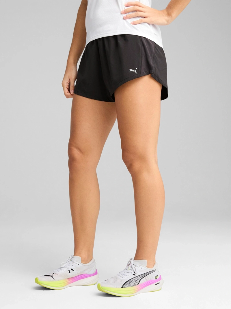 SHORT MUJER PUMA W RUN VELOCITY 3" NEGRO - 1