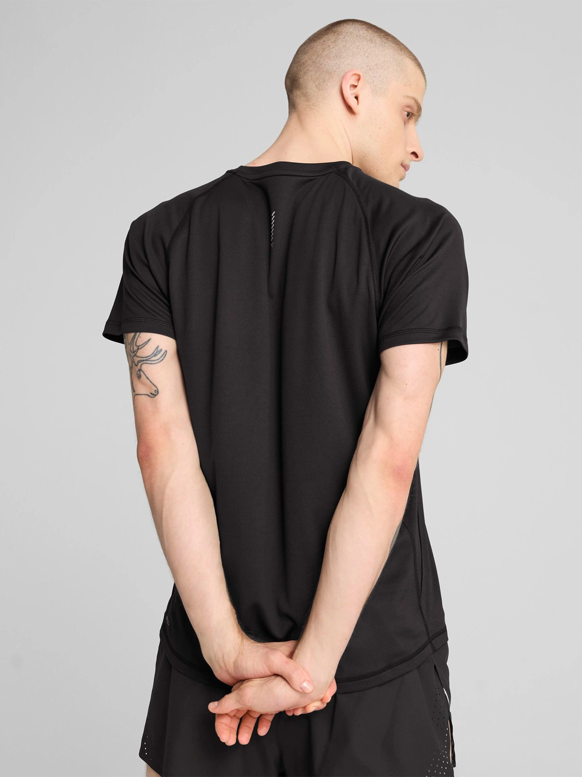 POLO HOMBRE PUMA M RUN VELOCITY TEE (POLY) NEGRO - 2